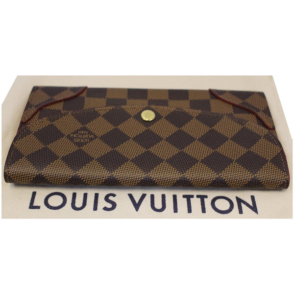 LOUIS VUITTON Caissa Damier Ebene Wallet Brown