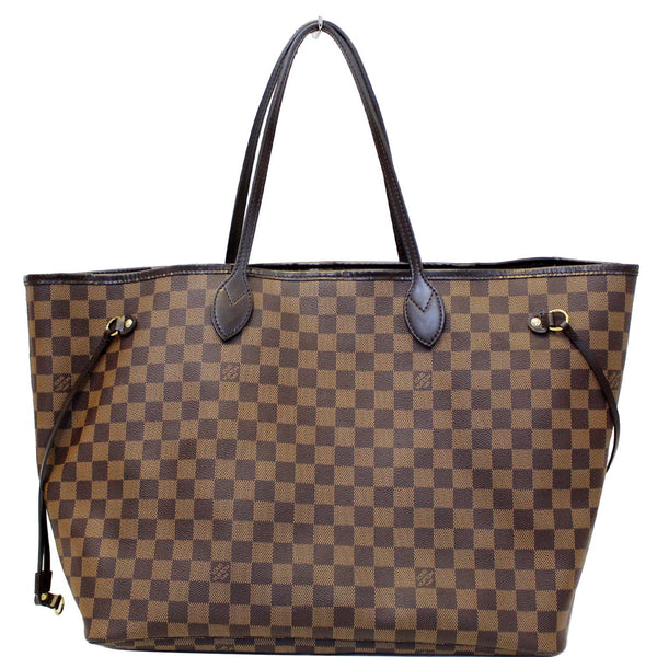 LOUIS VUITTON Neverfull GM Damier Ebene Tote Shoulder Bag Brown-USA
