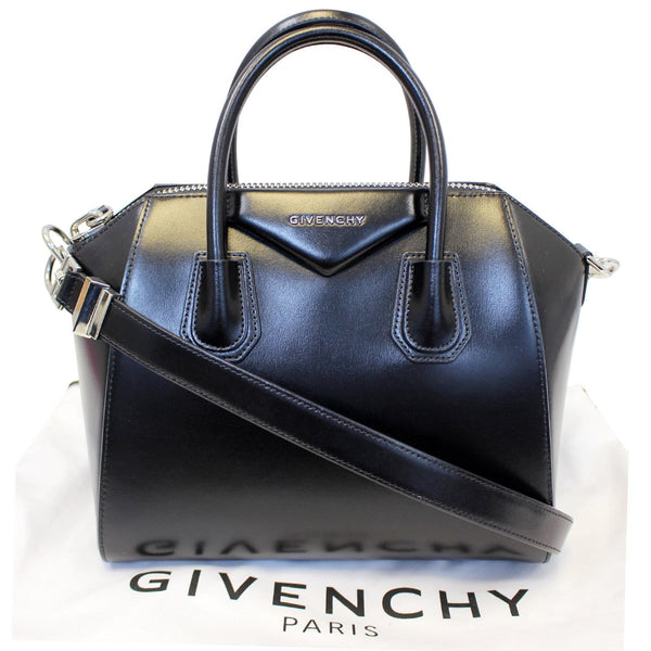 GIVENCHY Antigona Mini Calfskin Leather Shoulder Bag Black-US
