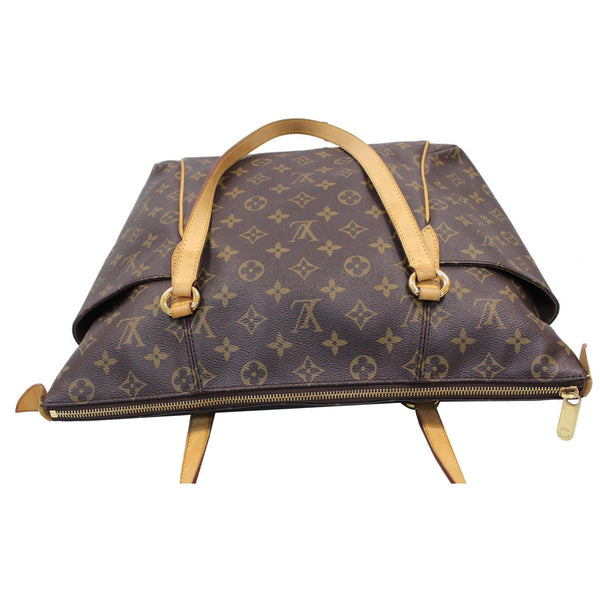 LOUIS VUITTON Totally MM Monogram Canvas Tote Shoulder Bag Brown