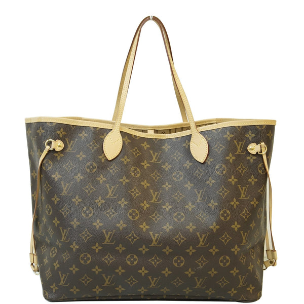 LOUIS VUITTON Neverfull GM Monogram Canvas Shoulder Bag Brown