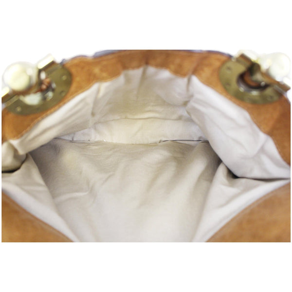 CHLOE Heloise Large Shoulder Handbag Brown Tan-US