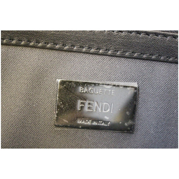 FENDI BAGUETTE Black Leather Shoulder Bag-US