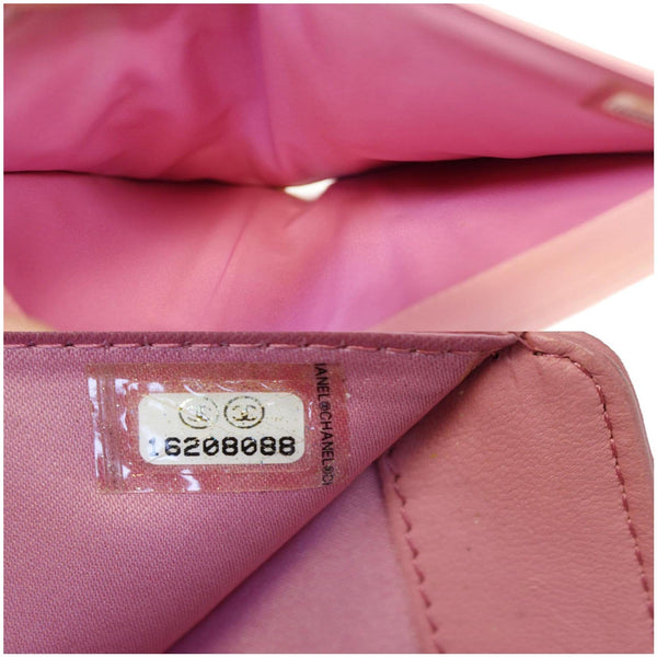 CHANEL Camellia Leather Trifold Wallet Pink-US