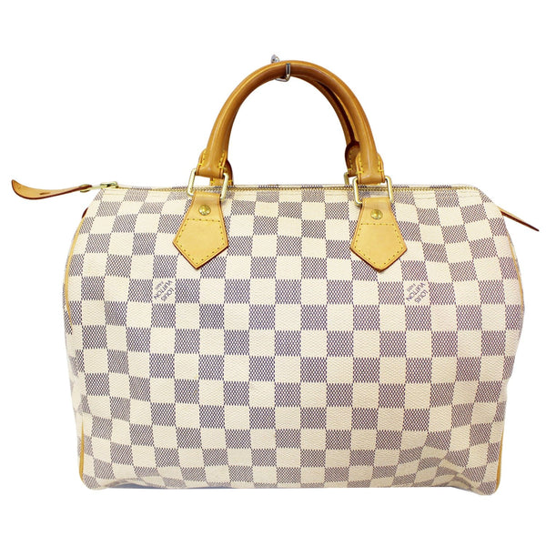 LOUIS VUITTON Speedy 30 Damier Azur Satchel Handbag-US