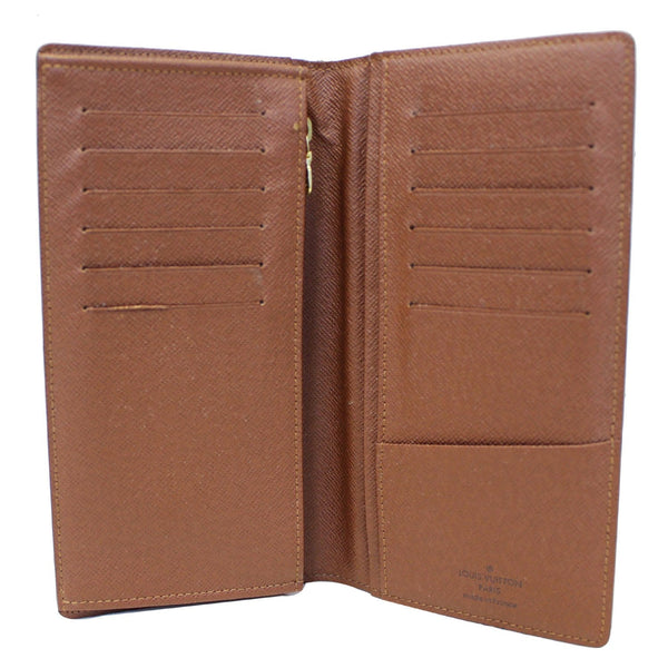 LOUIS VUITTON Brazza Monogram Canvas Wallet Brown-US