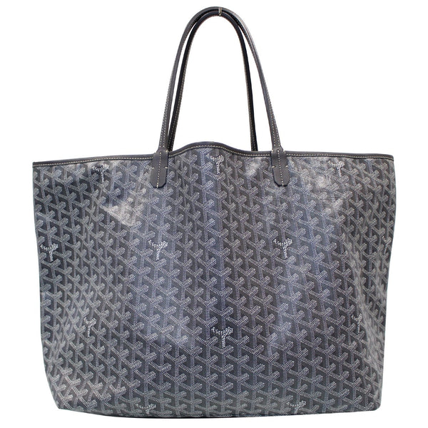 GOYARD Goyardine Saint Louis GM Tote Shoulder Bag Black
