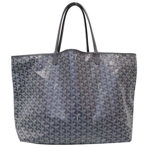 GOYARD Goyardine Saint Louis GM Tote Shoulder Bag Black