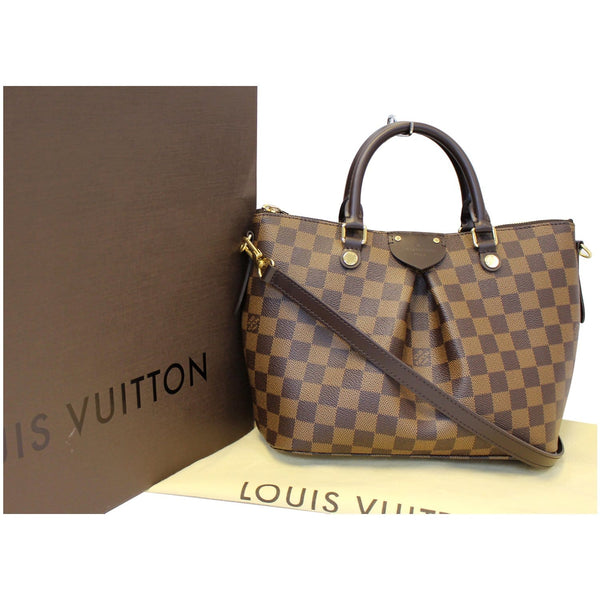 Louis Vuitton Damier Ebene Siena PM Shoulder Bag- font view