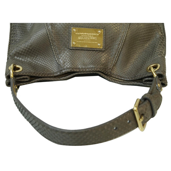 Lv Galliera PM Gris Matte Python shoulder bag