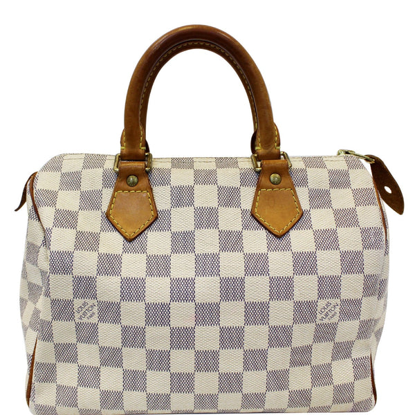LOUIS VUITTON Speedy 25 Damier Azur Satchel Bag-US