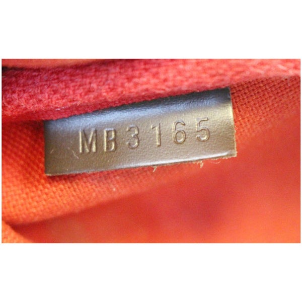 LOUIS VUITTON Pochette Eva Damier Ebene Clutch Crossbody Bag Brown