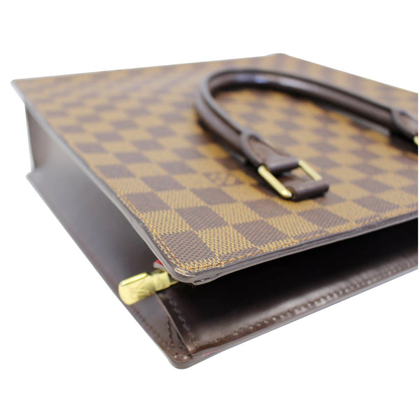 LOUIS VUITTON Damier Canvas Venice Sac-Plat Tote Brown Bag
