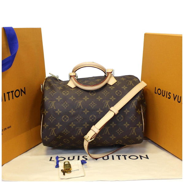 LOUIS VUITTON Speedy 30 Bandouliere Monogram Canvas Shoulder Bag-US