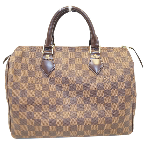 Louis Vuitton Speedy 30 Damier Ebene Satchel Bag Brown