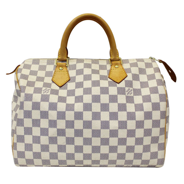 LOUIS VUITTON Speedy 30 Damier Azur Satchel Handbag-US