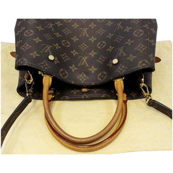 Louis Vuitton Montaigne MM Monogram Canvas Bag handles