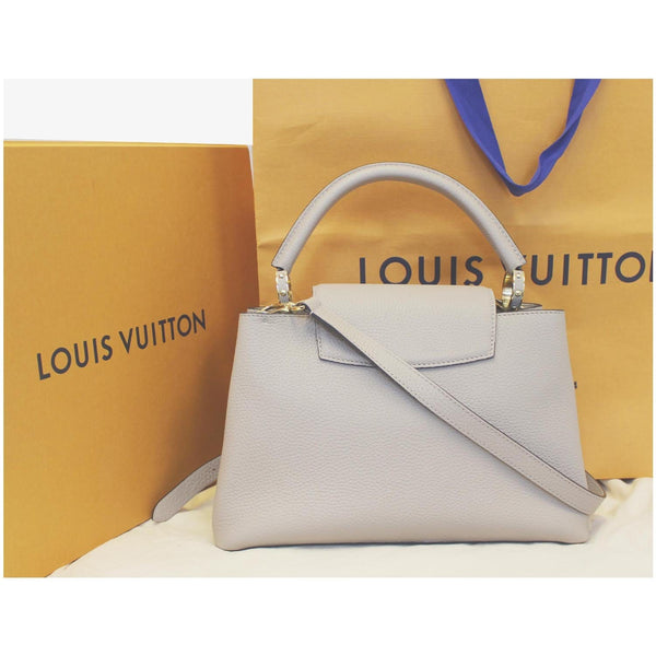 LOUIS VUITTON Capucines PM Taurillon Leather Shoulder Bag Galet-US