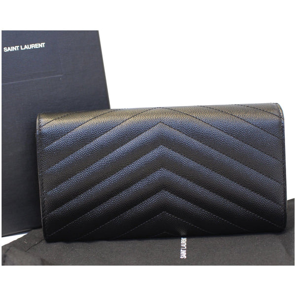 Yves Saint Laurent Wallet Large Grain De Poudre - front view