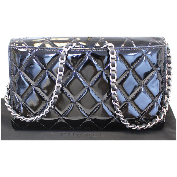 Chanel Flap Shoulder Bag Patent Leather in Black