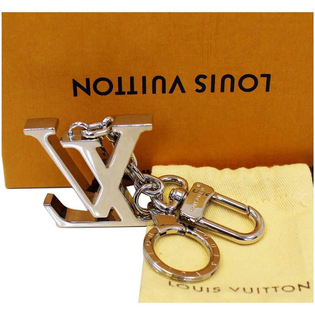 LOUIS VUITTON LV Facettes Bag Charm Key Holder SilverUS