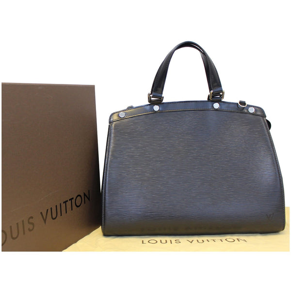 LOUIS VUITTON Brea GM Epi Leather Satchel Bag Black