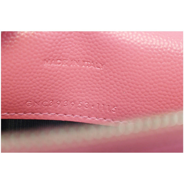 Saint Laurent Monogram Matelasse Wallet-on-A-Chain Crossbody Bag Pink-US