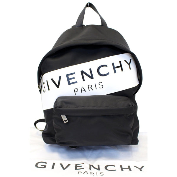 GIVENCHY Paris Nylon Backpack Bag Black