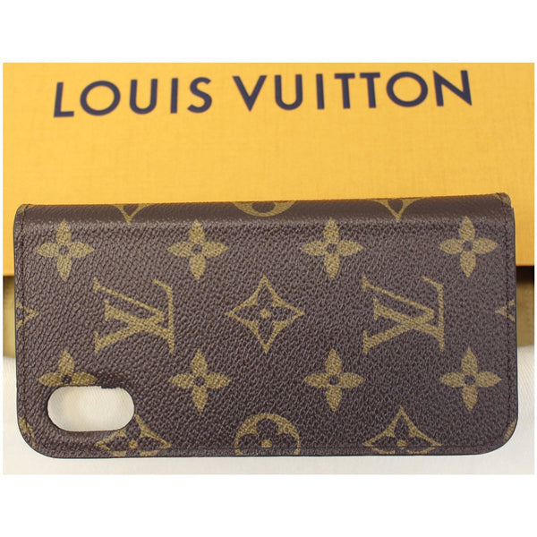 LOUIS VUITTON IPhone X Folio Monogram Canvas Phone Case -US