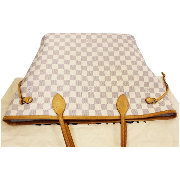 Louis Vuitton Neverfull MM Damier Azur Tote Bag - front view