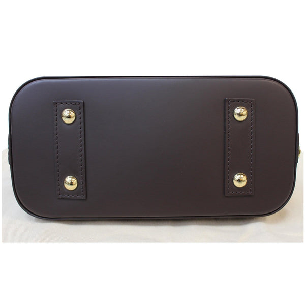 LOUIS VUITTON Alma BB Damier Ebene Satchel Bag Brown