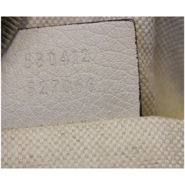 GUCCI Print Leather Medium Belt Waist Bum Bag White 530412