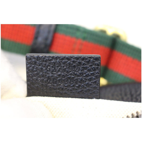 GUCCI Print Leather Black Belt Waist Bum Bag 527792-US