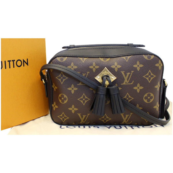 LOUIS VUITTON Saintonge Monogram Canvas Shoulder Bag Noir Black-US
