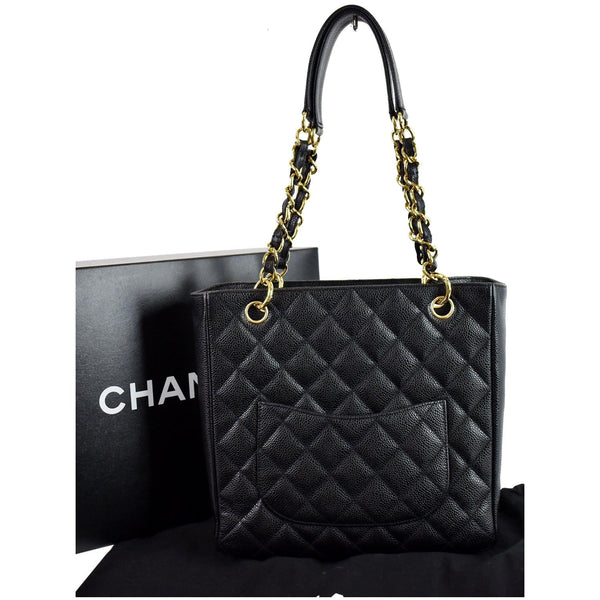 CHANEL Petit Shopping Tote PST Tote Bag Black