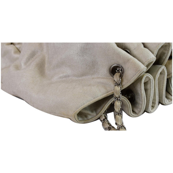 Chanel LA Large Jersey Quilted Hobo Chain bag corner