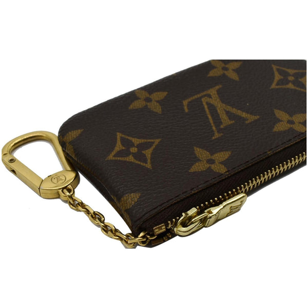 LOUIS VUITTON Key Coin Pouch Monogram Canvas Brown