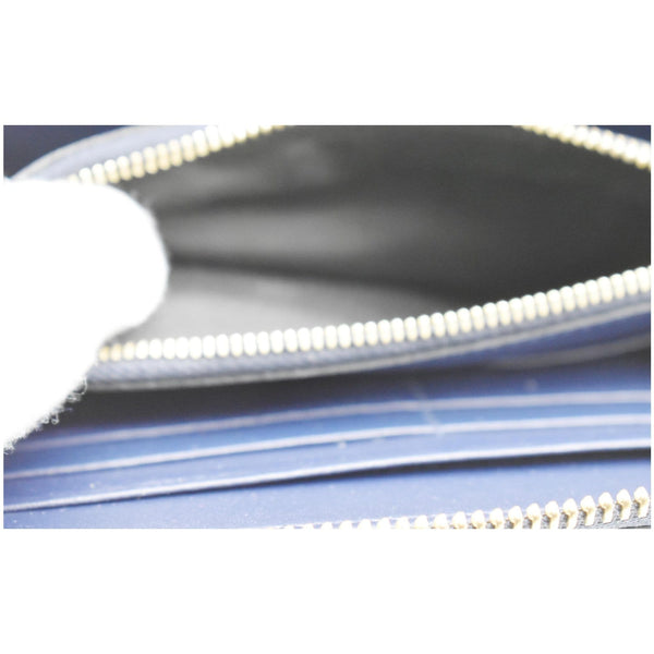 SALVATORE FERRAGAMO Gancini Long Zip Around Wallet Blue