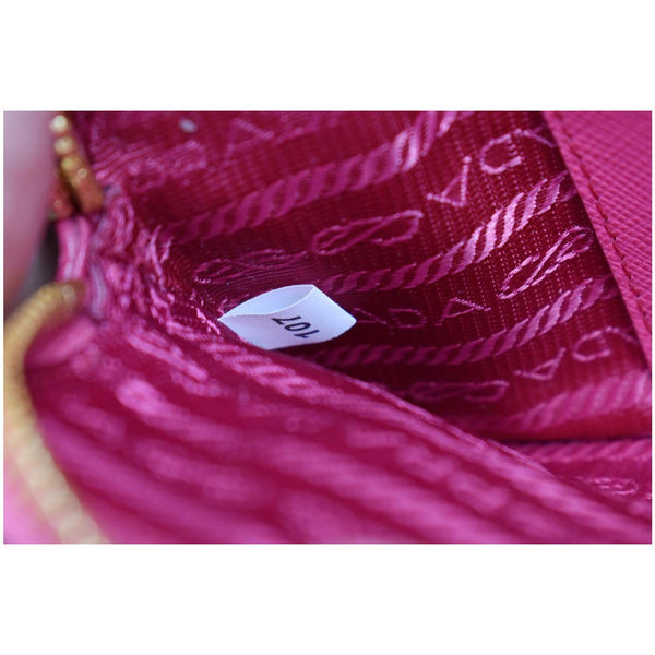 PRADA Mini Saffiano Leather Chain Crossbody Bag Pink- Hot Deals