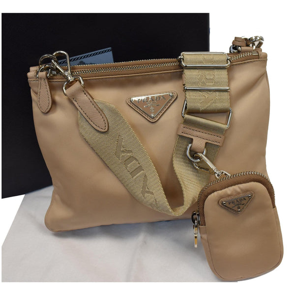 PRADA Re-Edition 2000 Nylon Shoulder Bag Tan