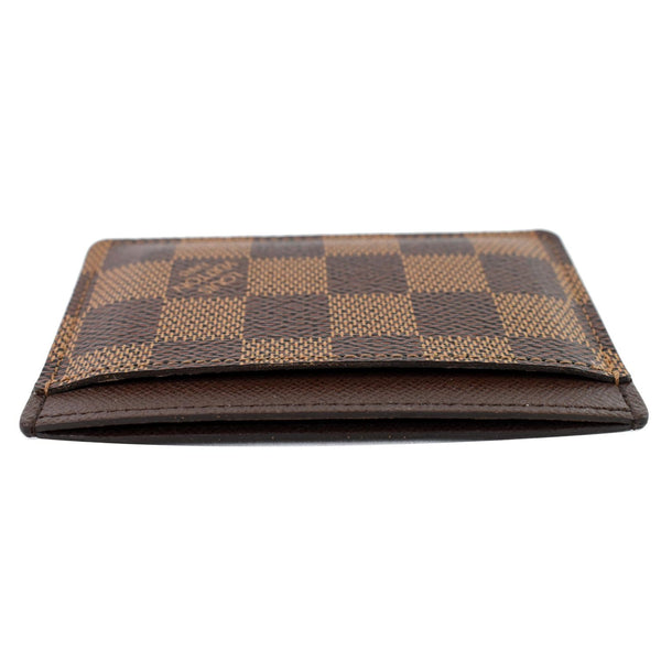Louis Vuitton Card Holder Damier Ebene Canvas updown side
