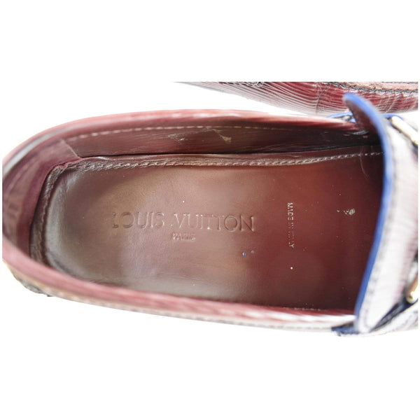 Louis Vuitton Hockenheim Moccasin Leather Loafers - brown interior