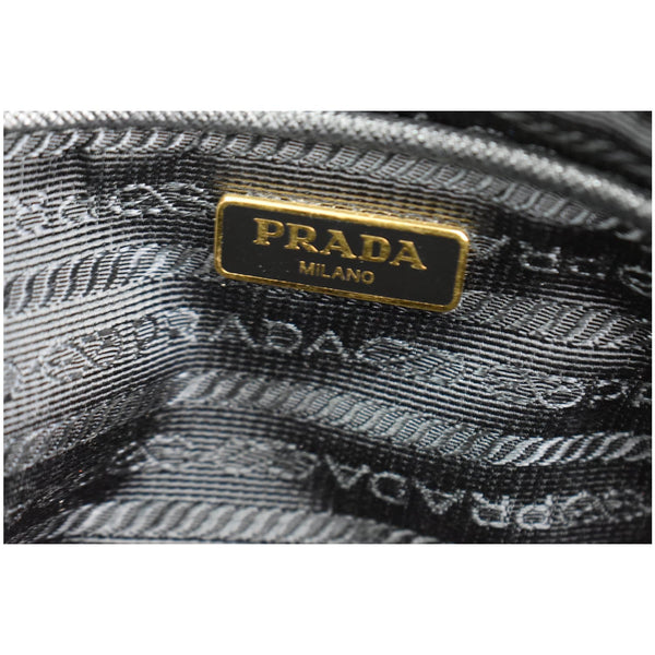 PRADA Saffiano Leather Camera Crossbody Bag Black