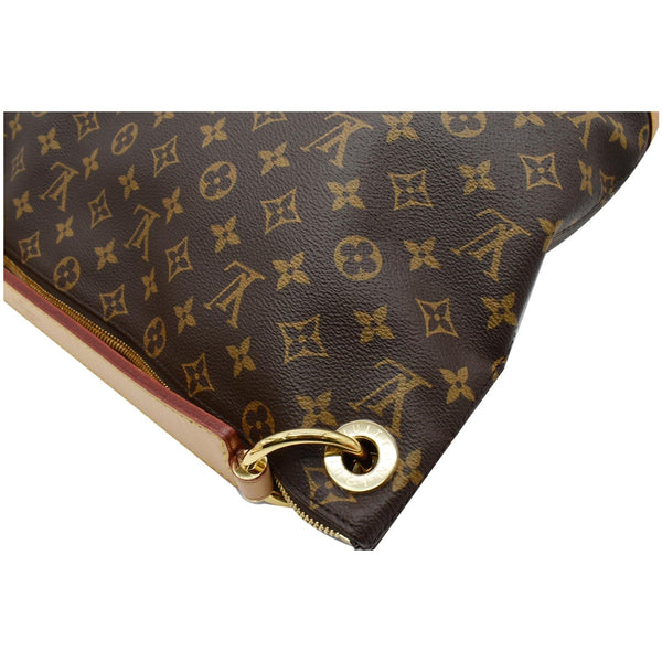 LOUIS VUITTON Berri PM Monogram Canvas Shoulder Bag Brown