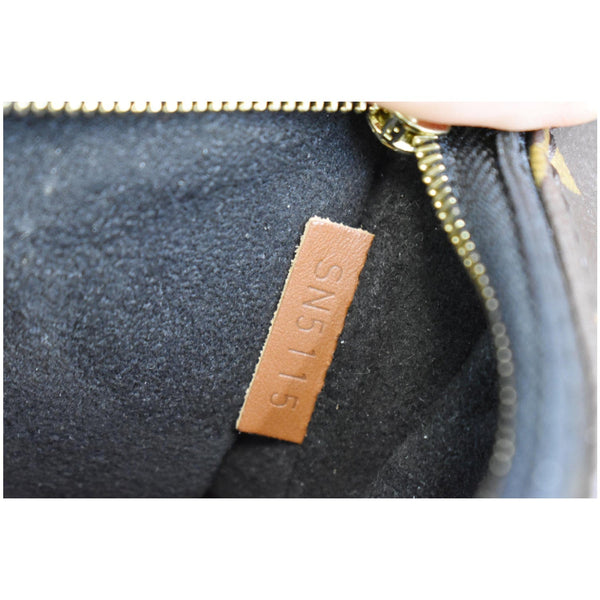 LOUIS VUITTON Nano Pallas Monogram Canvas Crossbody Bag Brown