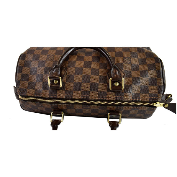 LOUIS VUITTON Speedy 30 Damier Ebene Satchel Handbag Brown