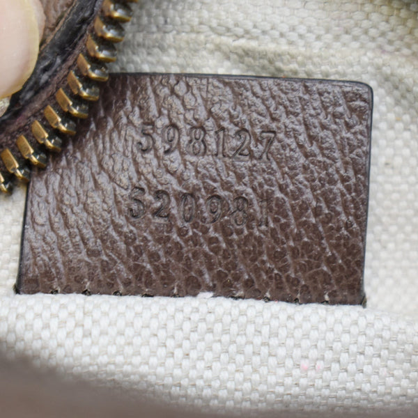 GUCCI Ophidia GG Supreme Canvas Shoulder Bag Beige 598127