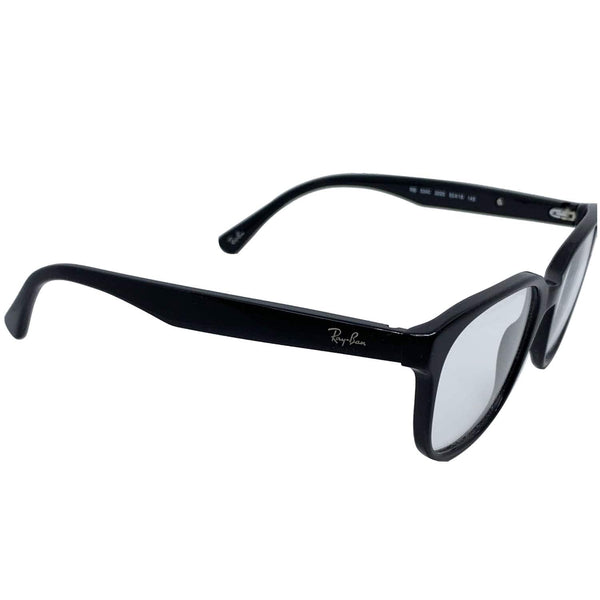 Ray-Ban RX5340 2000 Shiny Black Frame Eyeglasses Demo Lens