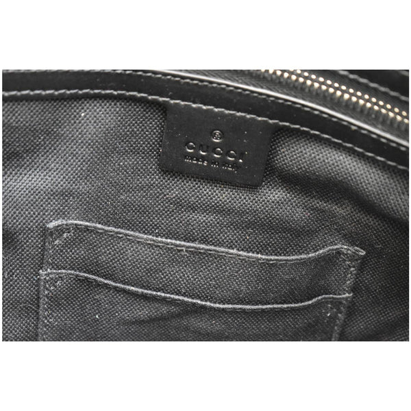 GUCCI Briefcase GG Supreme Canvas Messenger Bag Black 474135