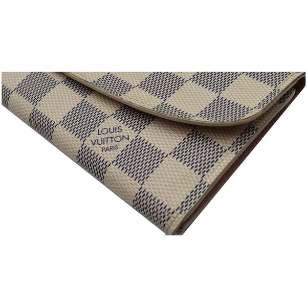 preloved Lv Emilie Damier Azur Wallet Rose Ballerine